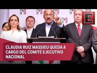 René Juárez renuncia a la presidencia nacional del PRI