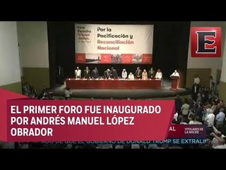 Inician Foros de Pacificación y Reconciliación Nacional