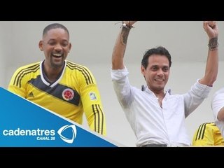 Will Smith y Marc Anthony apoyan a la selección colombiana