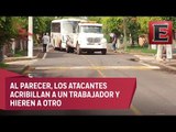 Grupo armado en Guanajuato ataca autobús de transporte de trabajadores