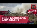 Sobrevivientes al avionazo en Durango agradecen por su segunda vida