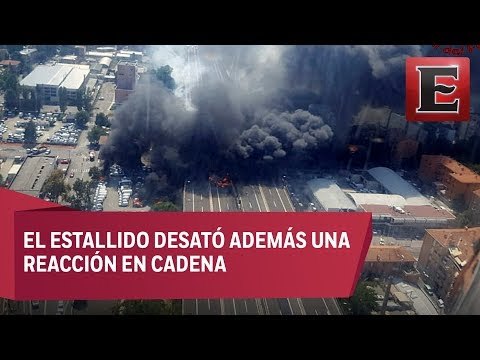 Enorme explosión de camión cisterna en una carretera de Italia