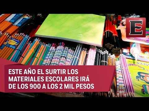 Padres de familia batallan para conseguir útiles escolares baratos