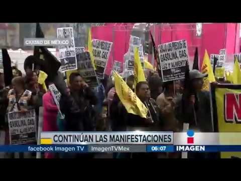 Continúan manifestaciones por gasolinazo