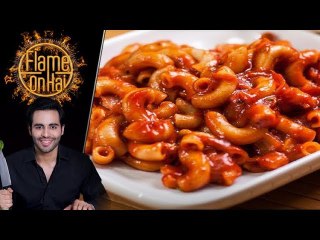 Macaroni in Spicy Red Sauce Recipe by Chef Basim Akhund 8 May 2018