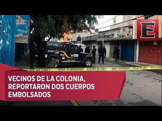 下载视频: Encuentran cuerpos de hombre y mujer embolsados, en Iztapalapa