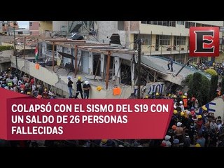 Avalan remoción de escombros en el colegio Rébsamen