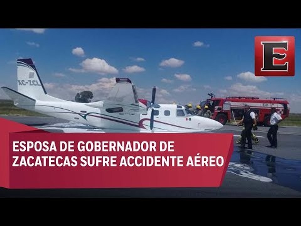 Falla avión en el que viajaba esposa del gobernador de Zacatecas