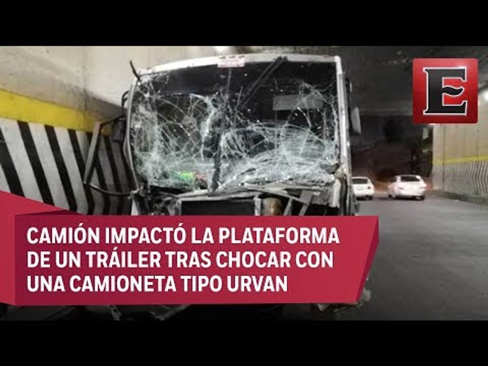 Choque entre unidades del transporte público deja 10 lesionados en Naucalpan