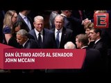 Expresidentes dan el último adiós al senador John McCain