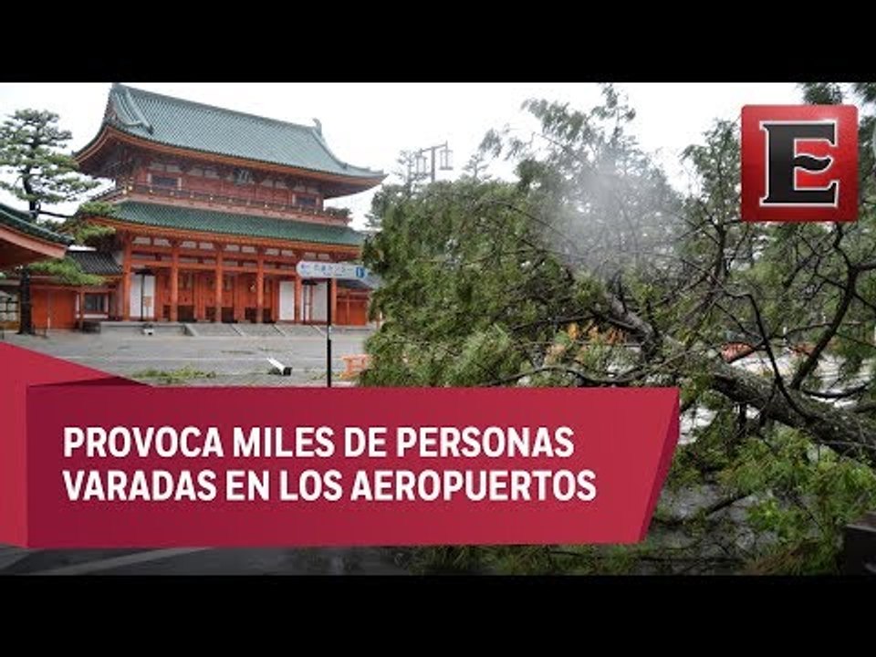 Tifón Jebi deja al menos 10 muertos y numerosos daños en Japón