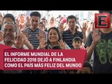 México ocupa el lugar 24 en felicidad