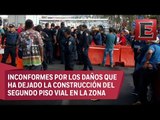 Vecinos de Los Cipreses bloquean la autopista México-Cuernavaca