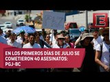 Habitantes de Tijuana realizan marcha contra la inseguridad