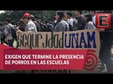 Avanza de manera pacífica marcha de estudiantes de la UNAM rumbo a Rectoría