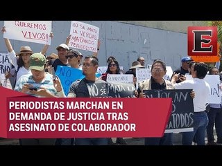 Periodistas marchan por asesinato de Mario Gómez