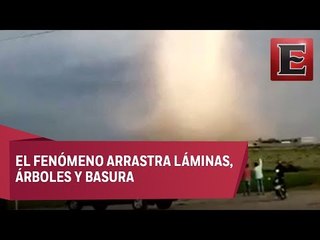 Inusual tornado azota a Navolato, Sinaloa