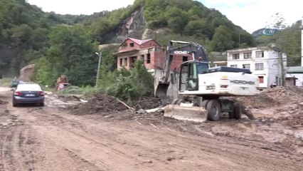 Araklı'daki Selin Ardından Çalışmalar Devam Ediyor