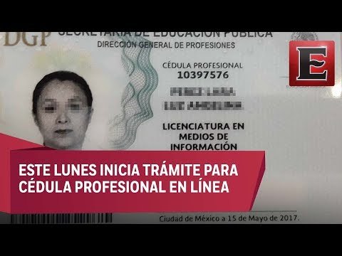 Mañana inicia la emisión en línea de cédulas profesionales