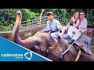 Sherlyn justifica foto sobre elefante / Sherlyn justifies have taken photo up an elephant