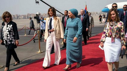 ميلانيا ترامب تختتم جولتها الإفريقية في مصر