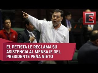 Muñoz Ledo y Fernández Noroña se enfrentan en San Lázaro