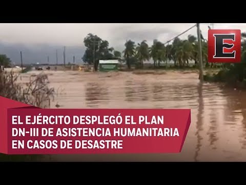 Fuertes lluvias e inundaciones paralizan Sinaloa