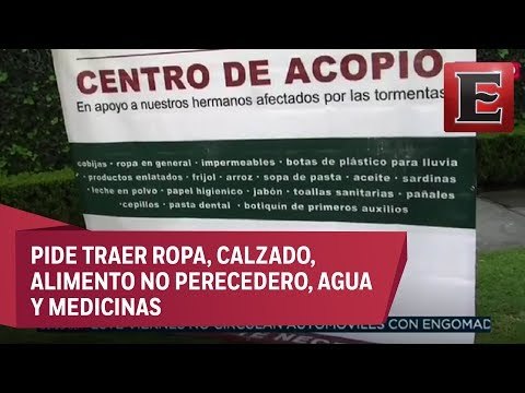 Instalan centro de acopio en la CDMX para damnificados de Sinaloa
