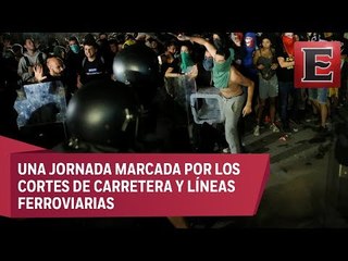 Manifestaciones en Barcelona a un año del referendo independentista
