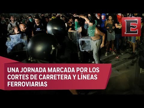 Manifestaciones en Barcelona a un año del referendo independentista