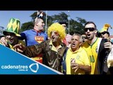 Mexicanos llegan a Brasil para apoyar a su selección en el partido contra Camerún