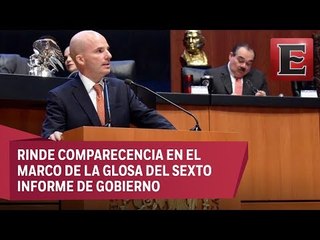 Entregaremos buenas cuentas, asegura secretario de Hacienda en el Senado