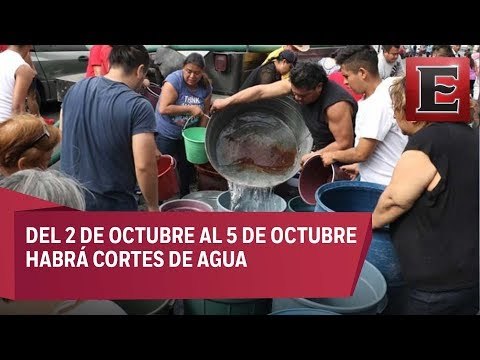 Habrá cortes al suministro de agua en zona norte