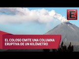 Explosiones y emisión de ceniza en el Popocatépetl