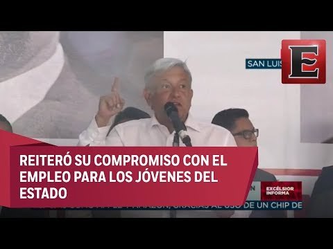 Gira de agradecimiento de López Obrador en San Luis Potosí