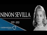 Último adiós a Ninón Sevilla