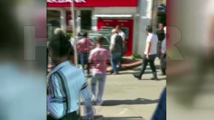 Fren yerine gaza bastı, ortalığı birbirine kattı…