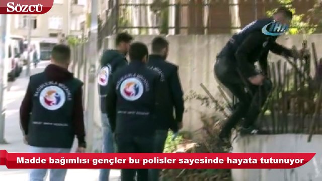 Madde bağımlısı gençler bu polisler sayesinde hayata tutunuyor