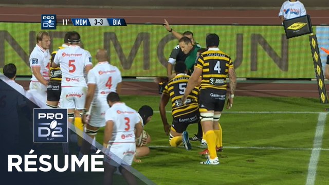 PRO D2 - Résumé Mont-de-Marsan-Biarritz: 20-13 - J7 - Saison 2018/2019