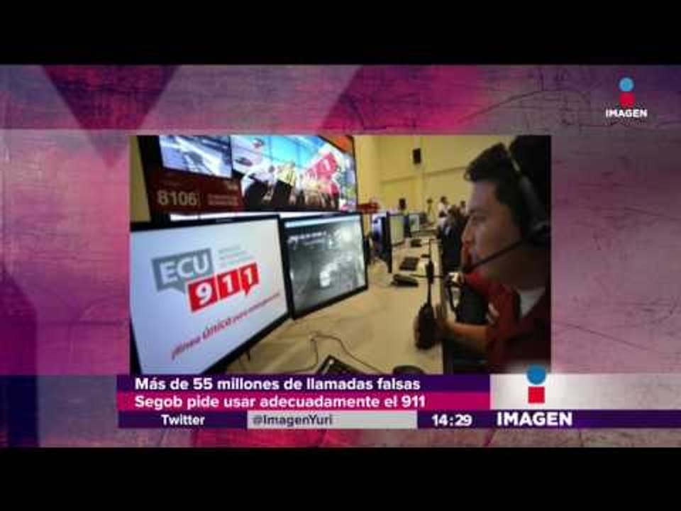 911 sólo recibe llamadas falsas | Noticias con Yuriria Sierra