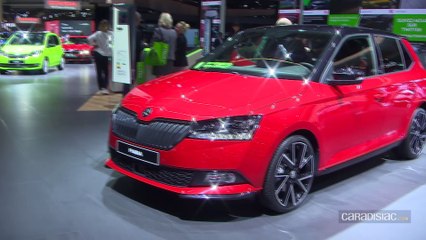 Skoda Fabia restylée : garantie sans gazole - En direct du Mondial de l'Auto 2018