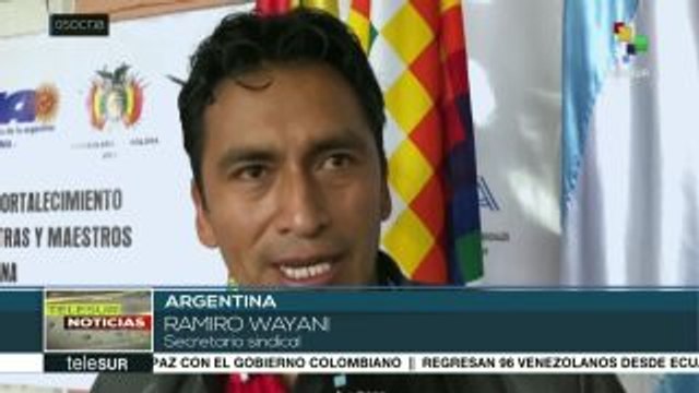 Realizan 1er Encuentro Internacional Sindical de docentes en Jujuy
