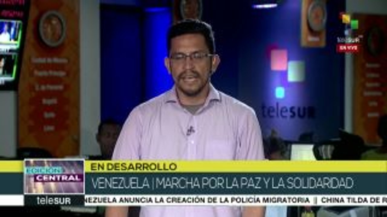 Venezolanos marcharon este viernes por la paz y contra el imperialismo