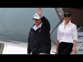 Donald Trump llegó a Texas por huracán 'Harvey' | Noticias con Yuriria Sierra