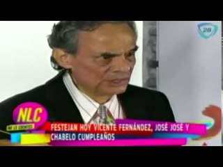Festejan a Vicente Fernández, José José y Chabelo