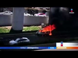 Скачать видео: Incendio en pleno periférico alarma a decenas de personas | Noticias con Francisco Zea