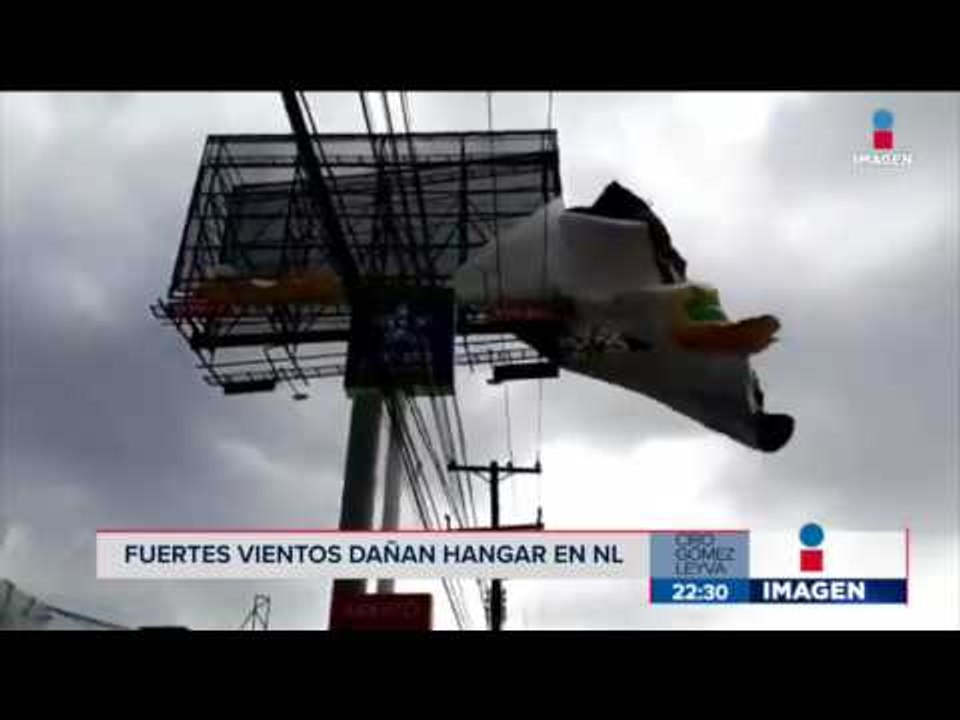 Fuertes lluvias en Nuevo León afectan los hangares del Aeropuerto del norte | Noticias con Ciro