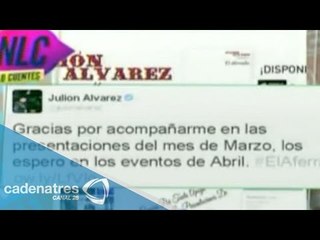 Julión Álvarez anunció presentaciones en redes sociales