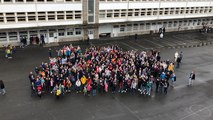 Photo géante dans l’ancien collège Gustave-Téry