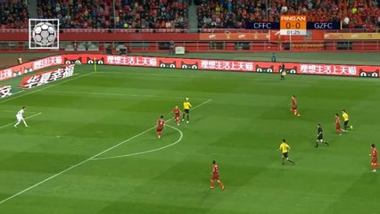 كرة قدم: الدوري الصيني الممتاز: غوانغزو إيفرغراند يتغلّب على هيبي شينا فورشن بقيادة غاو لين